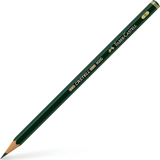 Μολύβι Σχεδίου Faber Castell 9000/Β Πράσινο image 0