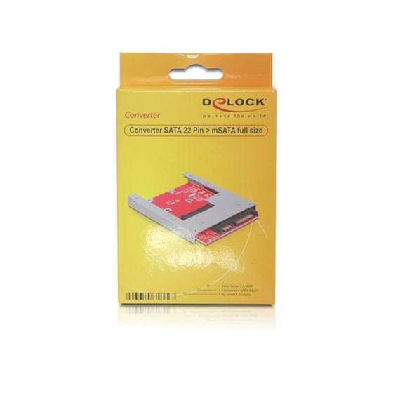 Delock 61892 Μετατροπέας Σκληρού Δίσκου 2.5'' SATA Σε mSATA image 4