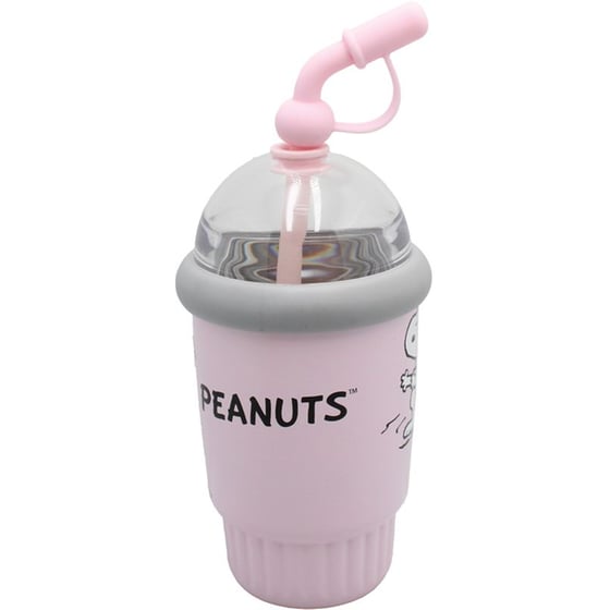 Παγούρι Θερμός με Καλαμάκι Peanuts 400ml image 1