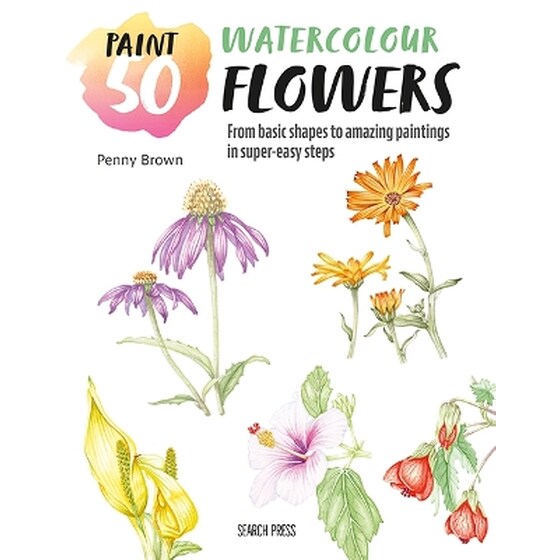 Paint 50: Watercolour Flowers image 0