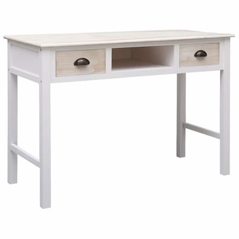 Τραπεζάκι Σαλονιού Κονσόλα Vidaxl Ξύλινο 110x45x76cm - Λευκό