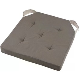 Μαξιλάρι Καρέκλας Spitishop Βαμβάκι 38x38cm - Γκρι/Καφέ