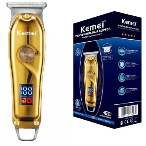 Trimmer  Κουρευτική Μηχανή KEMEI KM-427 Χρυσό image 2
