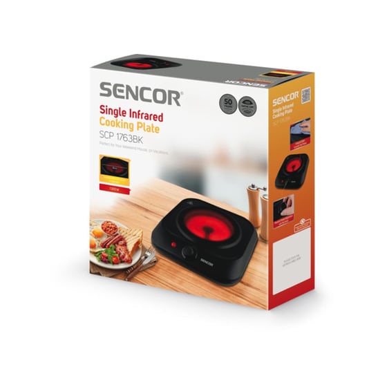 SENCOR SCP 1763BK 1200 W Μαύρο Επιτραπέζια Εστία image 1