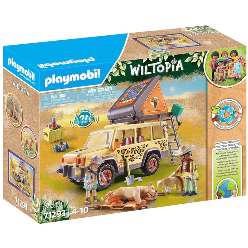 PLAYMOBIL® Wiltopia Όχημα Περίθαλψης Άγριων Ζώων (71293)