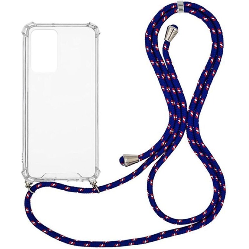 Θήκη Xiaomi Redmi Note 11S - Sonique Armor Clear Με Κορδόνι - Μπλε