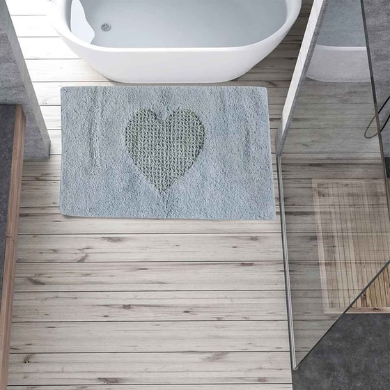 Πατάκι Μπάνιου Das Home Ορθογώνιο Βαμβακερό 50x80 cm - Μπλε image 1