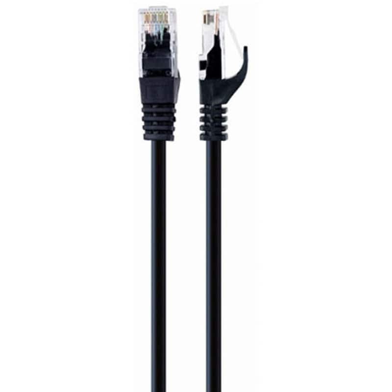 CABLEXPERT Καλώδιο δικτύου Cablexpert PP6U-1.5M/BK U/UTP 1.5m - Μαύρο