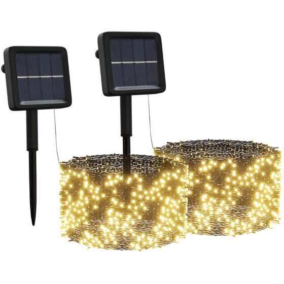 Χριστουγεννιάτικα Λαμπάκια VidaXL 200 LED 2 Τεμάχια - Θερμό Λευκό image 0