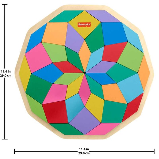 Fisher Price Wooden Mandala Puzzle Ξύλινο Παζλ Mandala image 1