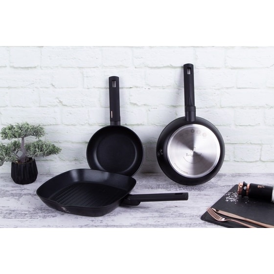Σετ Τηγάνια BERLINGER HAUS BH-7096 3 τμχ Μαύρο image 2