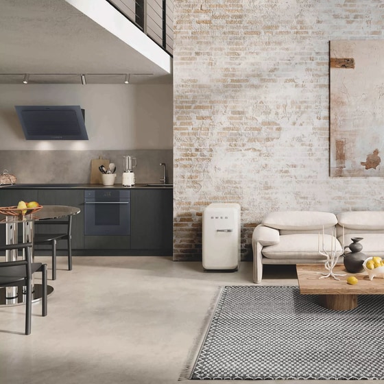 SMEG FAB5RCR6 34 Lt Μπεζ Ψυγείο Mini Bar image 1