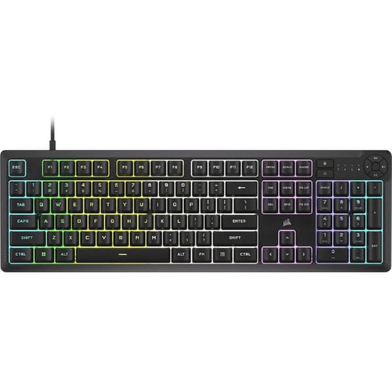 Corsair K55 Core RGB Gaming Ενσύρματο Πληκτρολόγιο Μαύρο (US) image 0