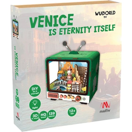 Παζλ 3D Ξύλινο Vintage TV: Venice Is Eternity Itself image 0