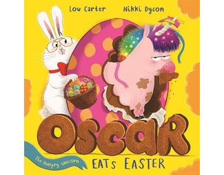 Oscar the Hungry Unicorn Eats Easter image 0