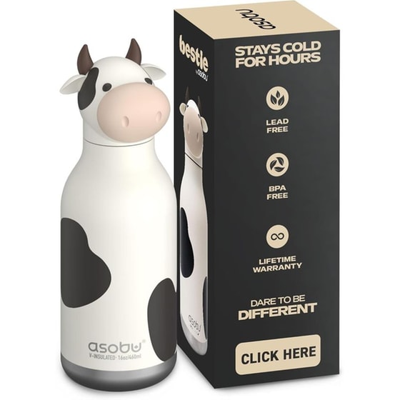 Μπουκάλι Θερμός Asobu Bestie Cow 460ml image 1