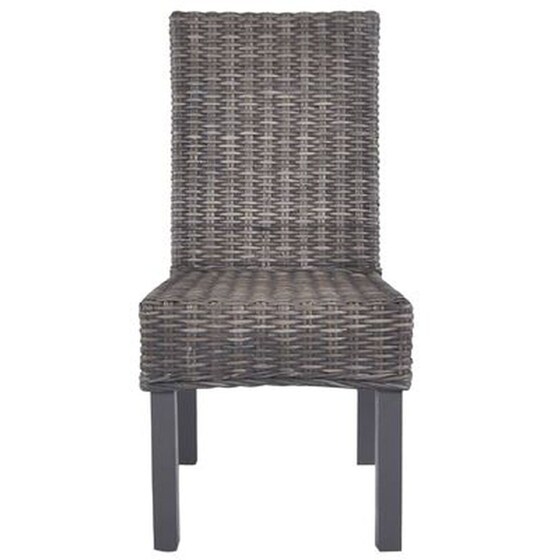 Καρέκλες Τραπεζαρίας Vidaxl από Ρατάν Kubu και Ξύλο Μάνγκο 4 Τμχ - Καφέ image 1