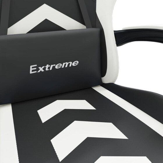 Καρέκλα Gaming VIDAXL 3143907 με Υποπόδιο από Τεχνητό Δέρμα - Μαύρο image 11