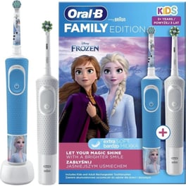 Σετ Ηλεκτρικές Οδοντόβουρτσες ORAL-B Family Edition με D100 Kids Frozen + Vitality Pro D103