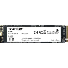 Εσωτερικός SSD Patriot P300 1TB M.2 PCIe 3.0 NVME