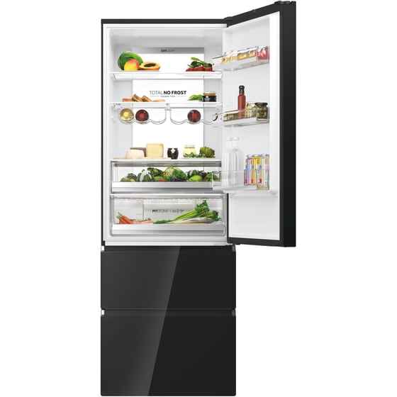 HAIER HTW7720DNGB Total No Frost 483 Lt Μαύρο Ψυγειοκαταψύκτης image 3