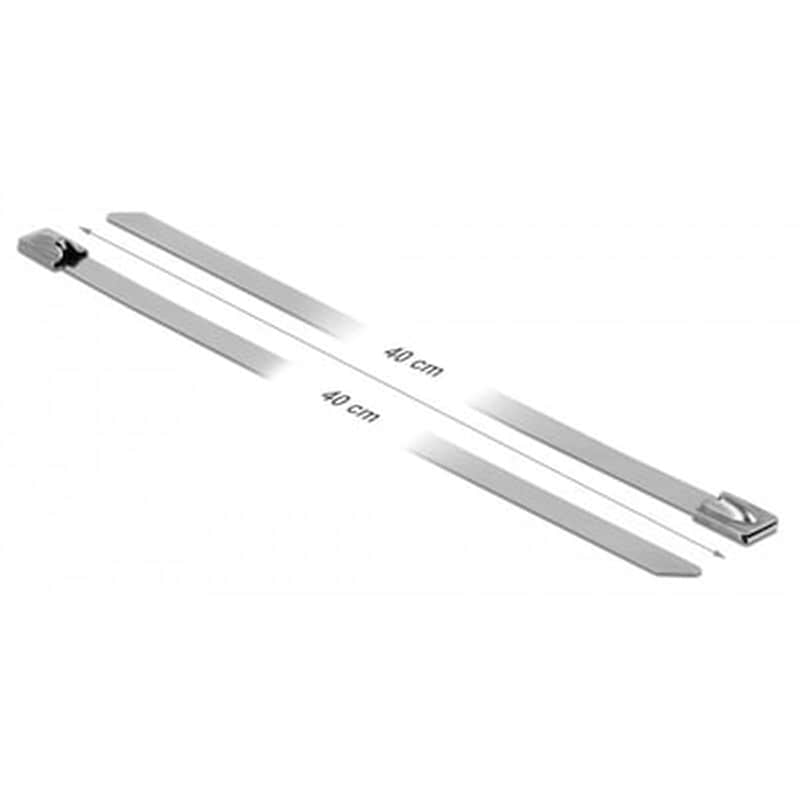 Delock Μεταλλικός Σφιγκτήρας Καλωδίων 18773, 400x4.6mm, 10τμχ