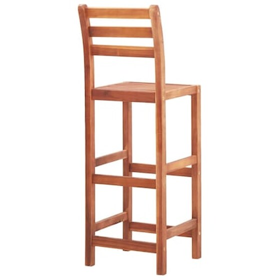 Σκαμπό Κήπου VidaXL από Μασίφ Ξύλο Ακακίας 40x36.5x110 cm 2 Τμχ - Καφέ image 5