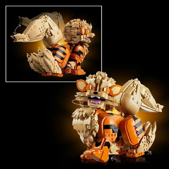 LEGO® Pokémon™ Arcanine Pokémon Figure Building Set (72160) image 4