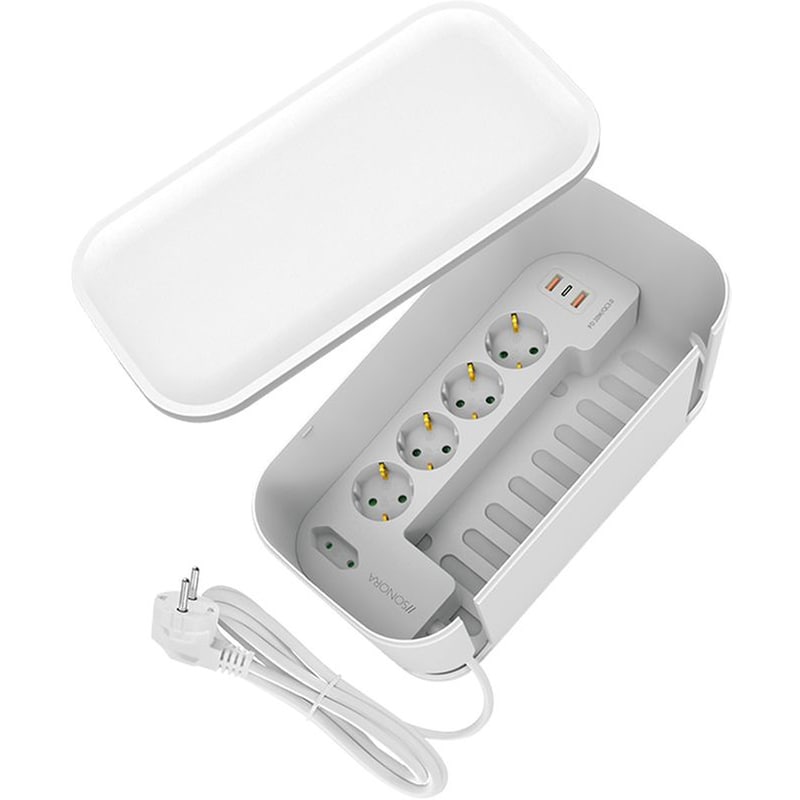 Πολύπριζο Ασφαλείας SONORA 230-0118 5 Θέσεων 1.5m - Λευκό