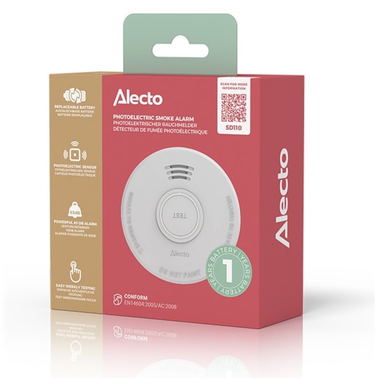 Φωτοηλεκτρικός ανιχνευτής καπνού ALECTO SD110 image 4