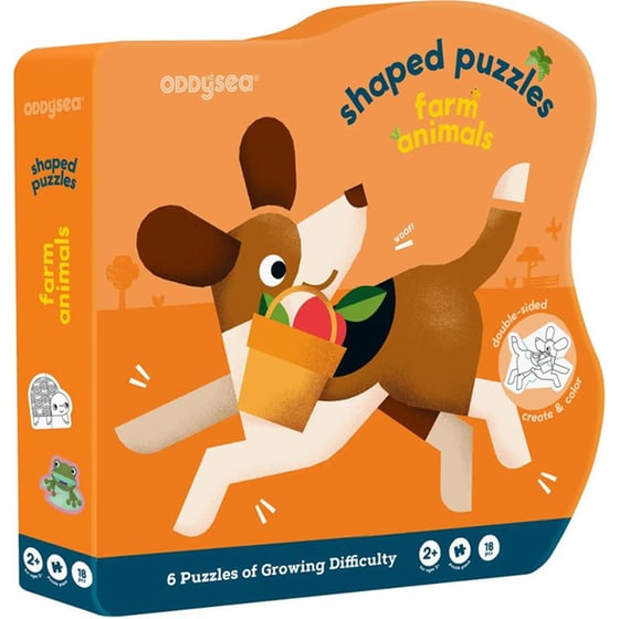 Παιδικό Παζλ Oddy At Sea Ζώα της Φάρμας (2/3/4 Κομμάτια) image 0