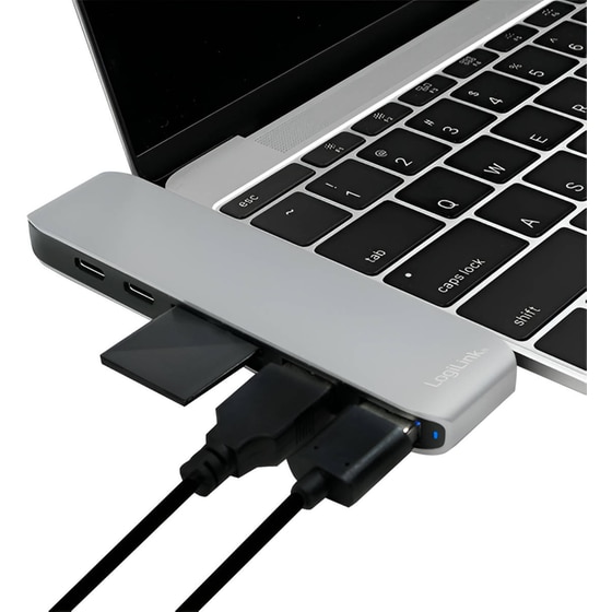 Docking Station LogiLink UA0302 7-Port USB 3.0 συμβατό με Dual USB-C image 3