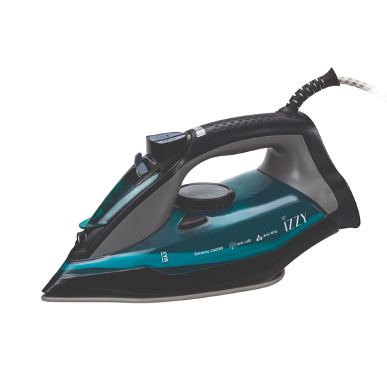 IZZY 8016 APOLLON CERAMIC 2600 W Μπλε Σίδερο Ατμού image 0