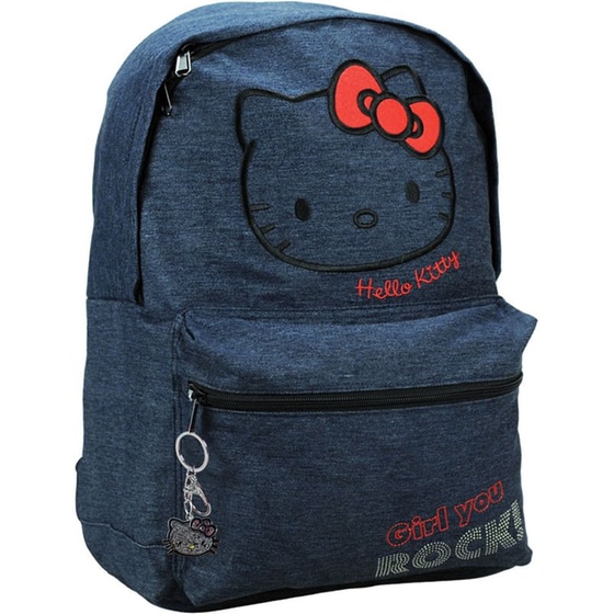 Τσάντα Πλάτης Gim Hello Kitty Denim image 0