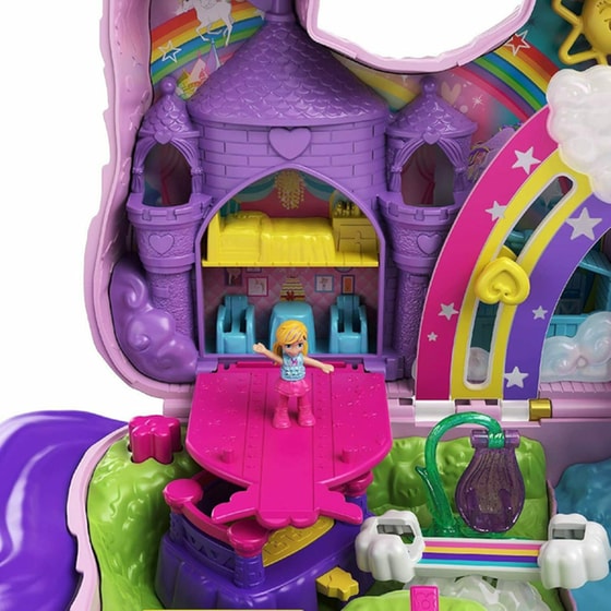 Παιχνιδολαμπάδα Mattel Polly Pocket Unicorn Party Μονόκερος Πινιάτα (GVL88) image 4