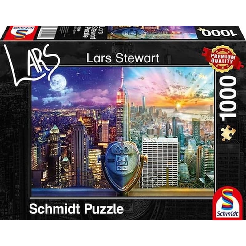 SCHMIDT SPIELE Παζλ Schmidt Spiele 59905 Lars Stewart: new York, Night And Day (1000 Κομμάτια)