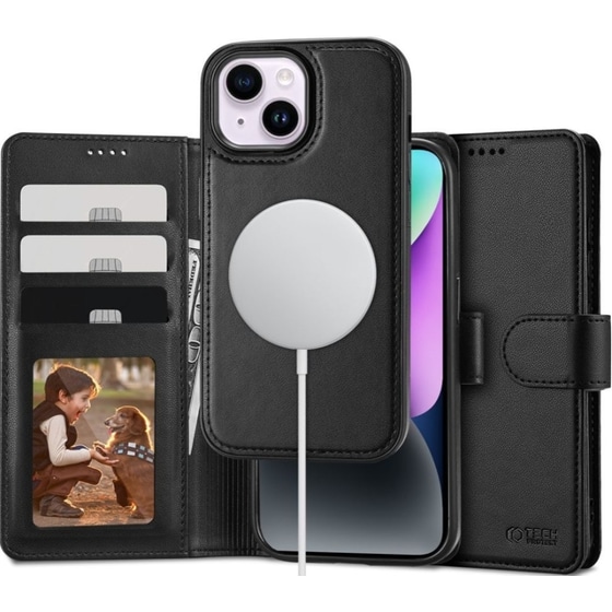 Θήκη Apple iPhone 15 - Tech-Protect Wallet Magsafe - Black image 0