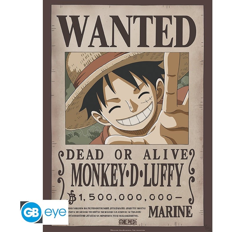 ABYSSE CORP Αφίσα Abysse One Piece - Wanted Luffy Poster Chibi (52x38cm) (GBYDCO225)