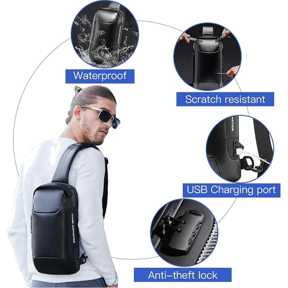 Τσάντα με θήκη για Laptop Bange 22085 Plus 9.7" Αδιάβροχη - Μαύρο image 7
