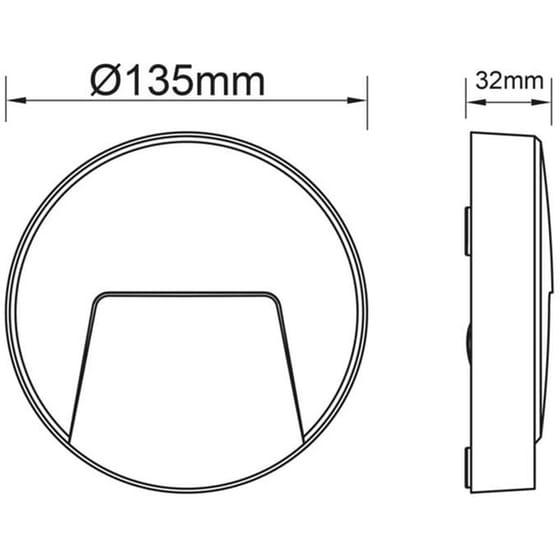 Απλίκα Led Aca Slim41w από Πλαστικό - Λευκή image 1