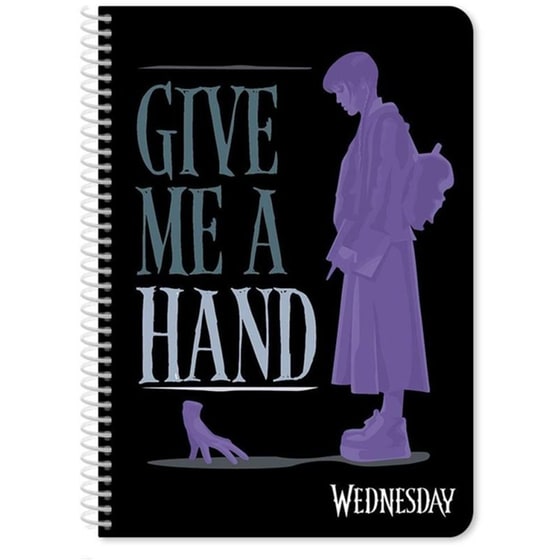 Τετράδιο Σπιράλ Διακάκης A4 Wednesday 2 Θεμάτων 60 Φύλλων image 1