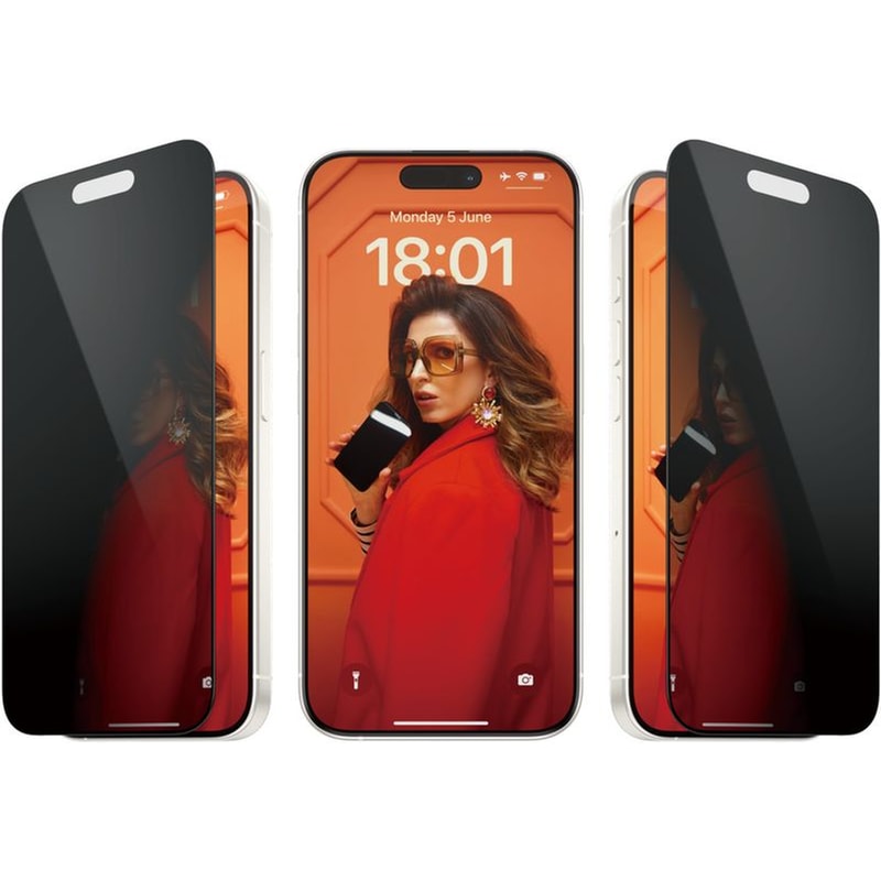 Προστατευτικό οθόνης Apple iPhone 15 Pro - PanzerGlass Privacy Screen Protector Ultra-Wide Fit with EasyAligner