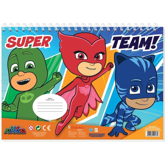 Μπλοκ Ζωγραφικής Διακακης Αεβε Pj Masks Α4 40 Φύλλων (1 Τεμάχιο) image 1