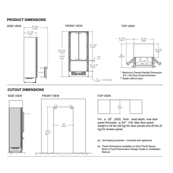 BERTAZZONI RFD90S5FPNS/24XPRO 556 Lt Inox Εντοιχιζόμενο Ψυγείο Ντουλάπα French Door image 16