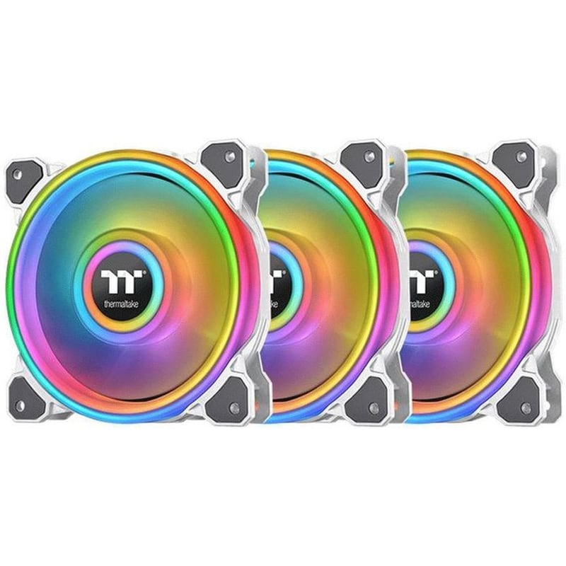 THERMALTAKE Thermaltake Riing Quad 12 Rgb 3pack Case Fan White (cl-f100-pl12sw-a)