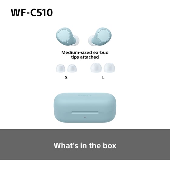 Ακουστικά Bluetooth Sony WF-C510 Truly Wireless Earbuds - Μπλε image 6