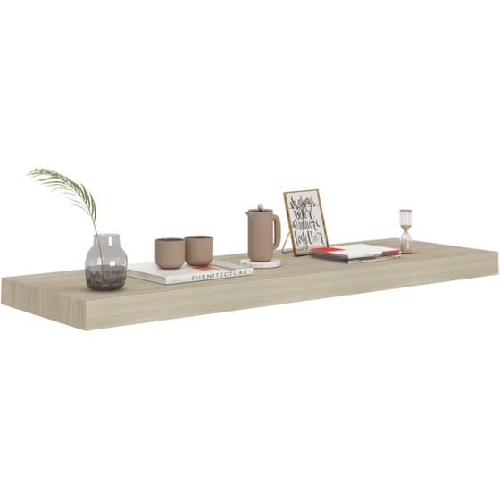 Ράφι Τοίχου VidaXL από MDF 80x23.5x3,8 cm - Δρυς/Φυσικό image 5