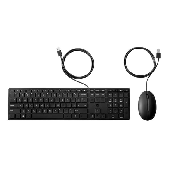 HP 9SR36UT Ενσύρματο Σετ Πληκτρολόγιο & Ποντίκι - Μαύρο image 0