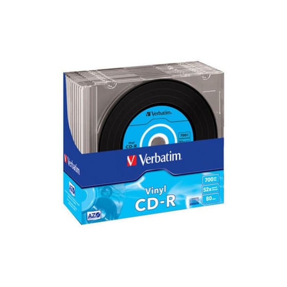 Verbatim CD-R 43426 - 700MB Slim Case, AZO Vinyl Surface, 1 τεμ. image 0