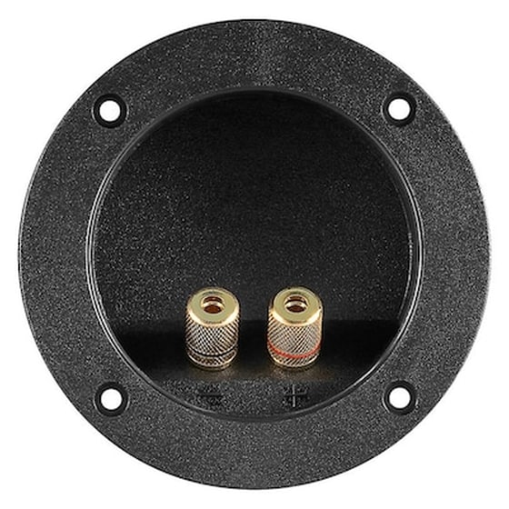 Powertech Τερματικό Ηχείου 6mm Ή Banana Plug 4mm Cab-v036, Φ105mm, Μαύρο image 0
